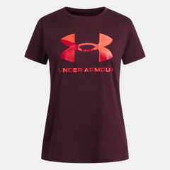 UA Velocity Big Logo Girls' Short Sleeve