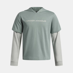 UA Rival Heavyweight CO Wordmark Boys' Hoodie