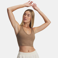 UA Meridian Suede Effect Women's Sports Bra