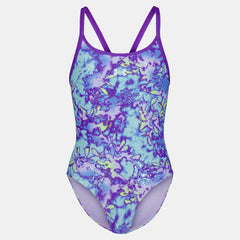 UA Floral Dye Little Girls' 1-Piece Swimsuit