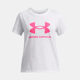 UA Big Logo Girls' Short Sleeve