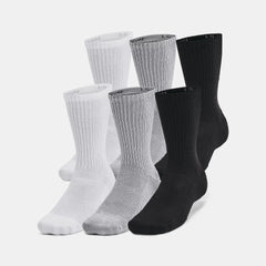 UA Training Cotton Unisex 6-Pack Crew Socks