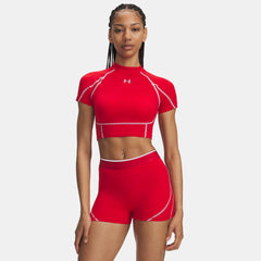 HeatGear® Elite Women's Crop Mock Short Sleeve