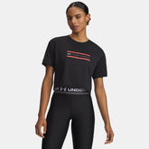 UA Techâ„¢ Branded Women's Crop Short Sleeve