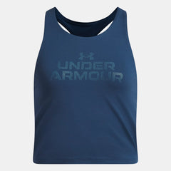 UA Motion Branded Girls' Crop Tank