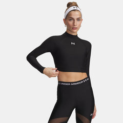 HeatGear® Women's Crop Mock Long Sleeve