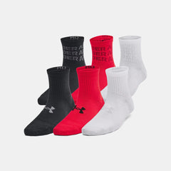 UA Essential Kids' 6-Pack Quarter Socks