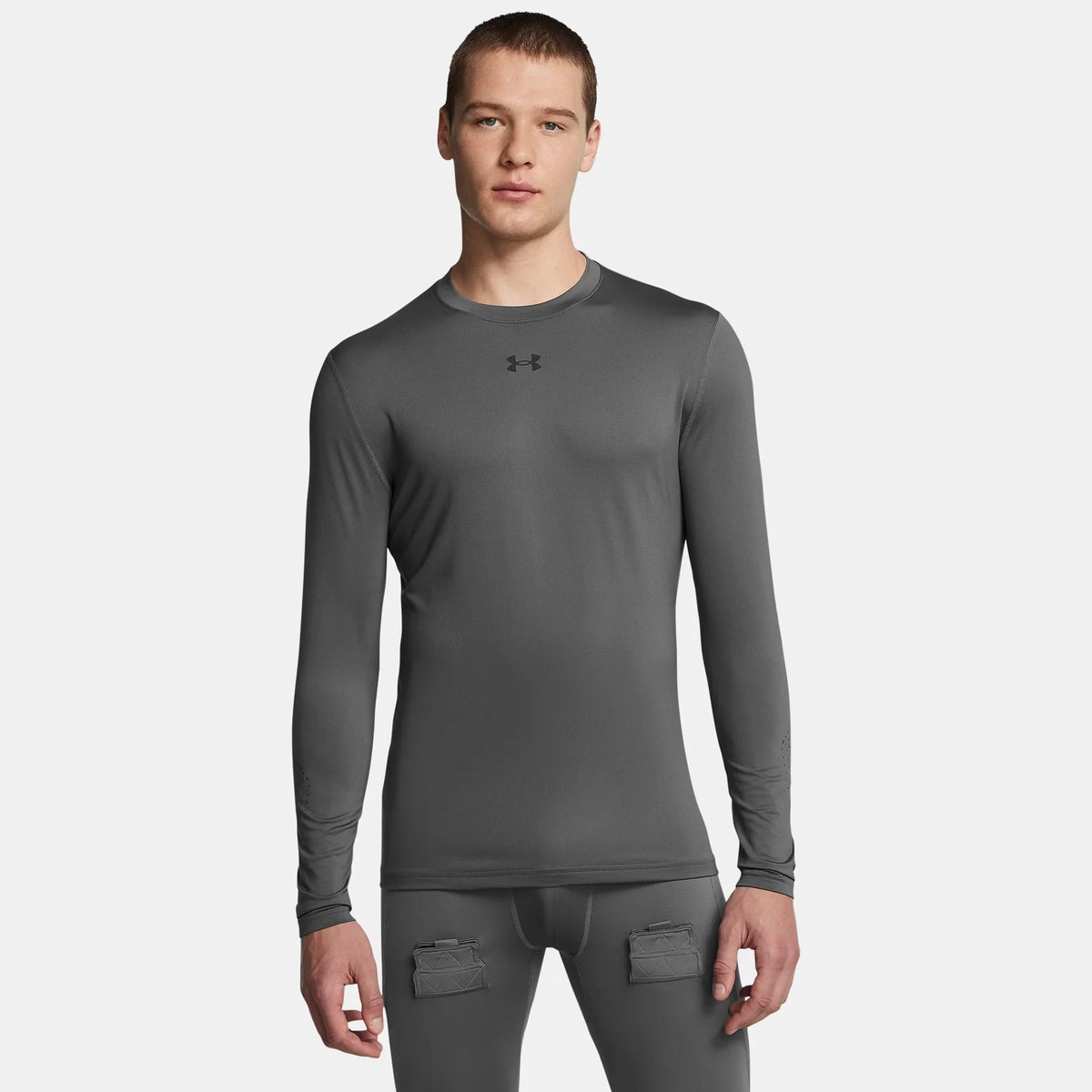 UA Hockey Grippy Men's Fitted Long Sleeve