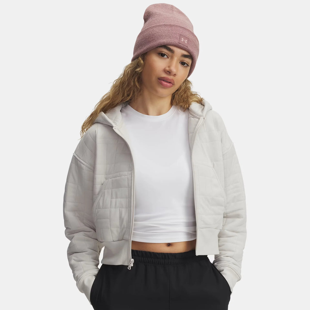 UA Unstoppable Fleece Textured Women's Full Zip
