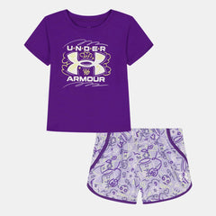 UA Printed Woven Little Girls' Shorts Set