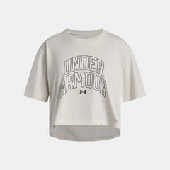 UA Boxy Crop Varsity Girls' Short Sleeve