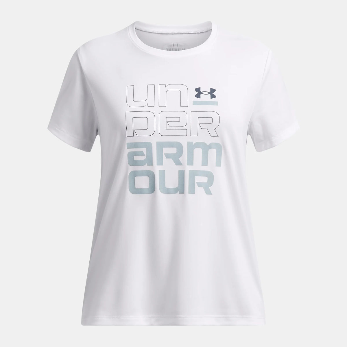 UA Tech™ Split Wordmark Girls' Short Sleeve