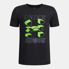UA Split Big Logo Boys' Short Sleeve