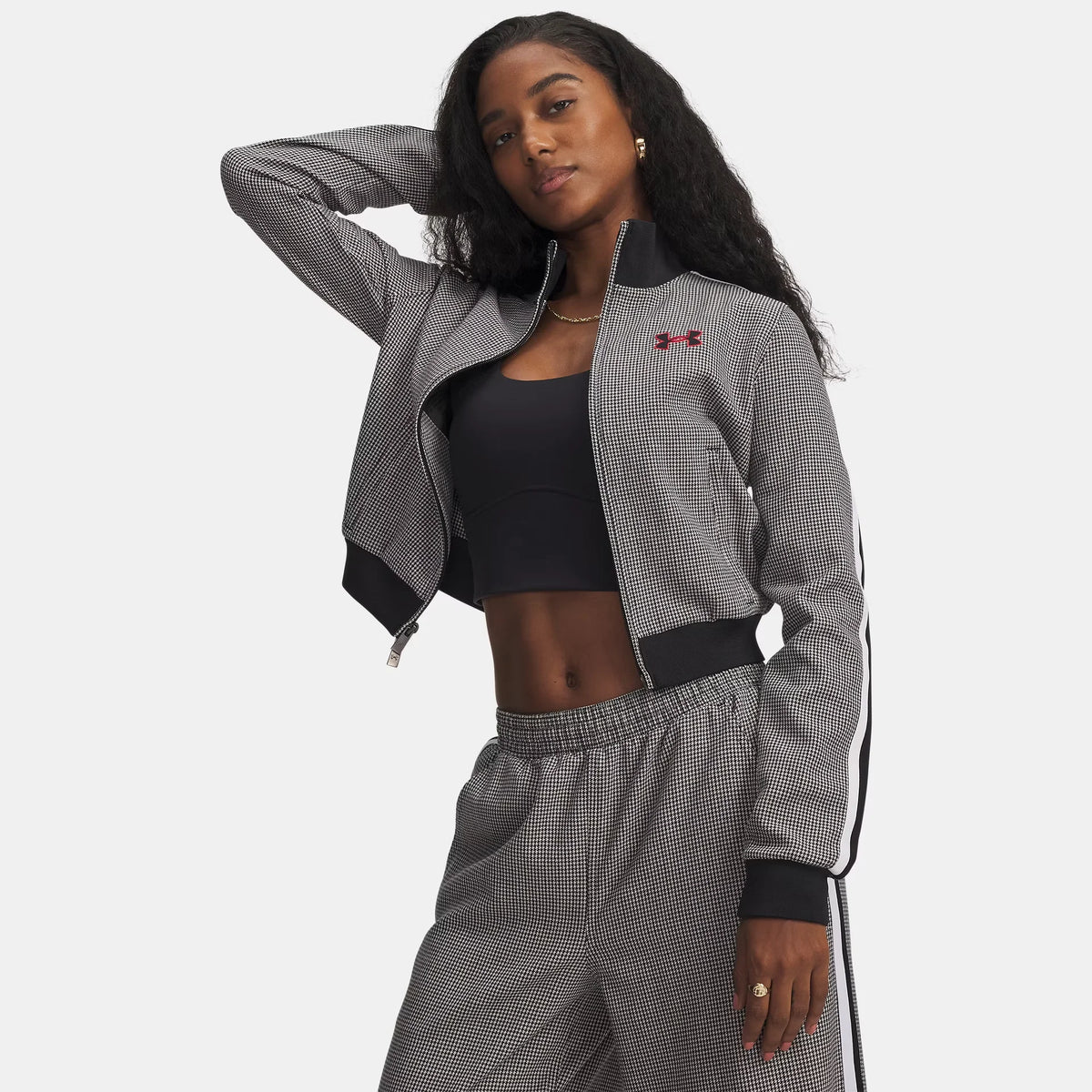 UA Houndstooth Knit Women's Track Jacket
