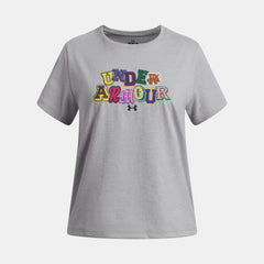 UA Patch Branded Girls' Short Sleeve