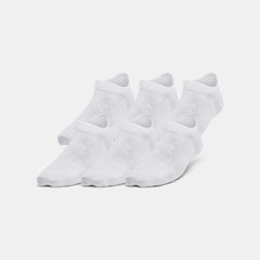 UA Essential Kids' 6-Pack No-Show Socks