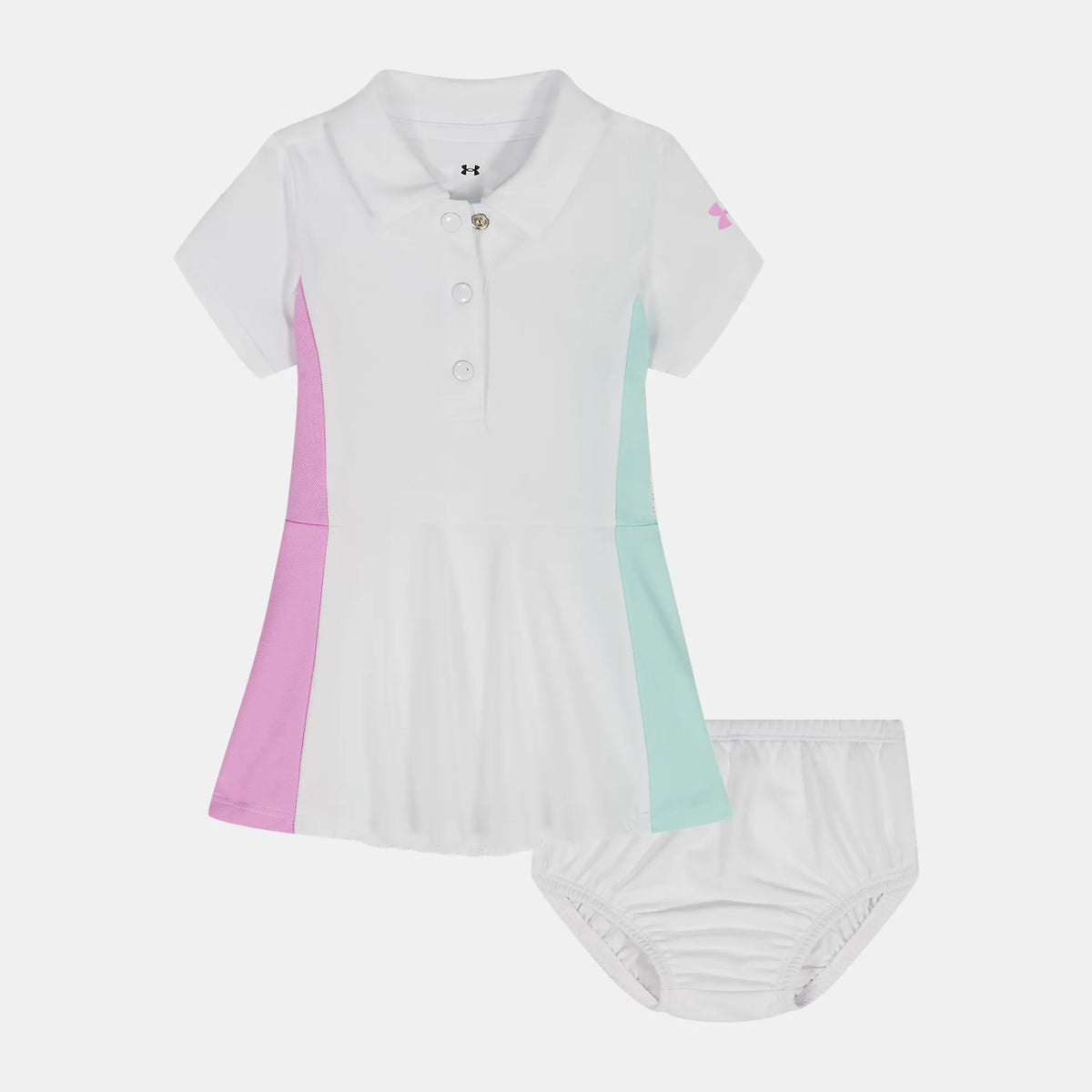 UA Colorblock Newborn Girls' Polo Dress