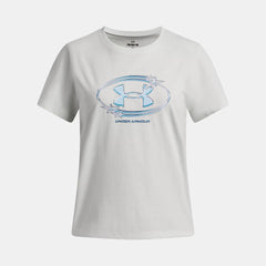 UA Star Logo Lockertag Girls' Short Sleeve