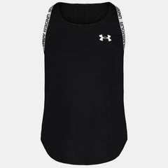 UA Knockout Logo Mesh Panel Little Girls' Tank