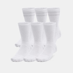 UA Essential Unisex 6-Pack Crew Socks