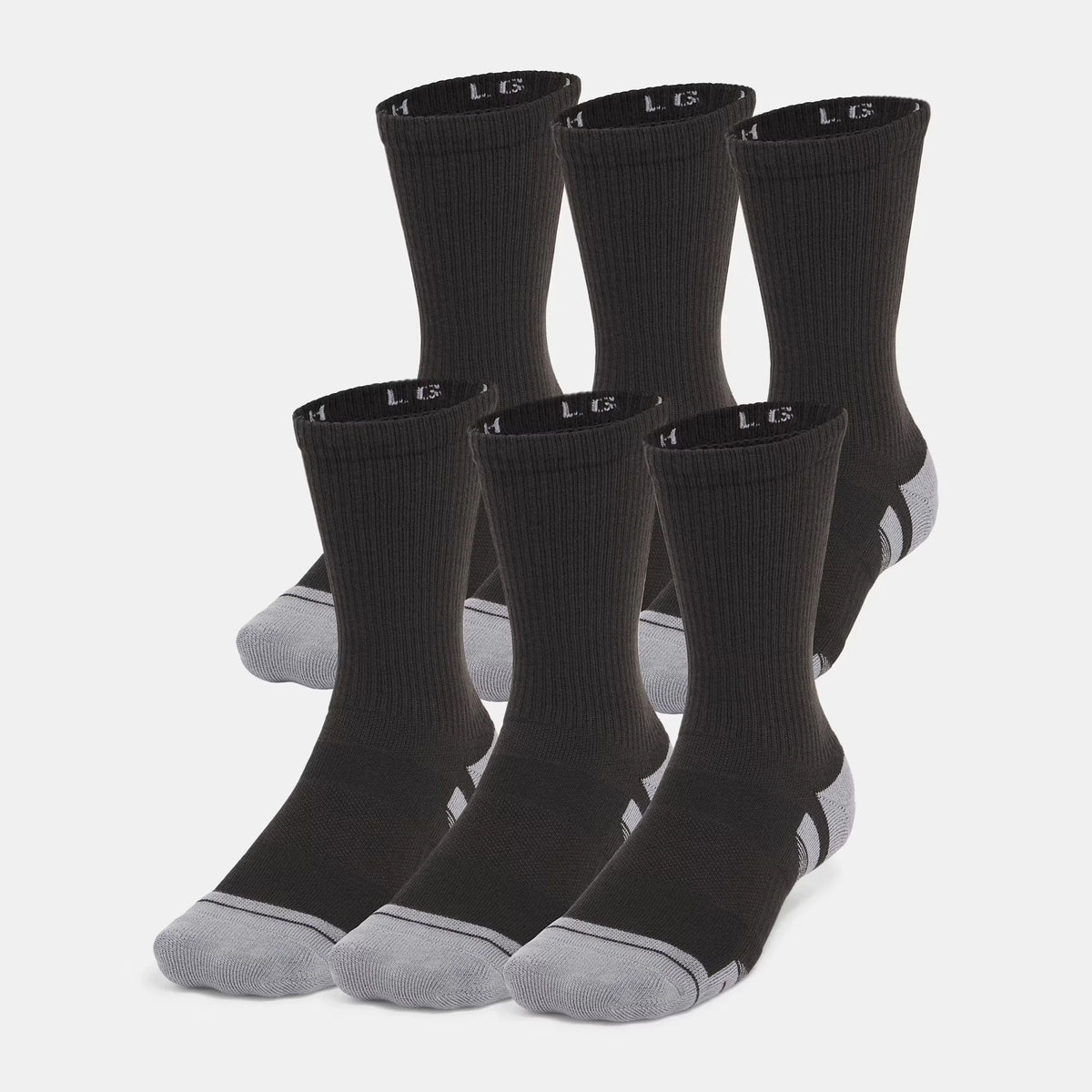 UA Performance Tech™ Unisex 6-Pack Crew Socks